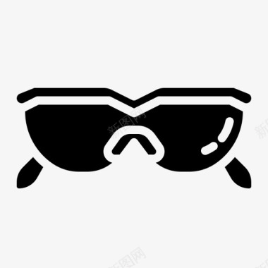 医用眼镜护目镜防护图标