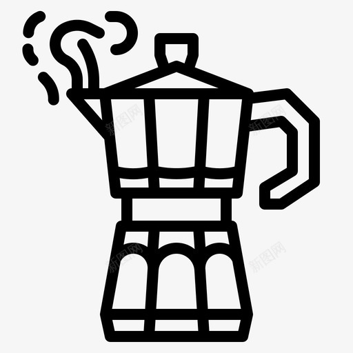 采购产品莫卡壶莫卡壶咖啡svg_新图网 https://ixintu.com 莫卡壶 咖啡 采购 产品 水壶 厨房用具
