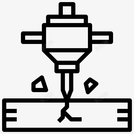 凿岩机建筑修理svg_新图网 https://ixintu.com 凿岩机 建筑 修理 修理工 工作 劳动节