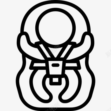 婴儿车婴儿车座椅安全图标