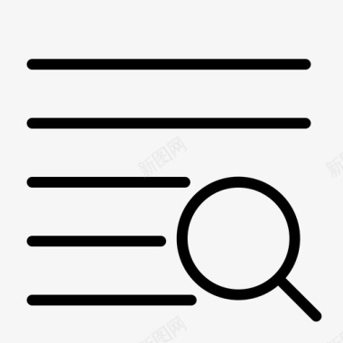 搜索列表文档文件图标