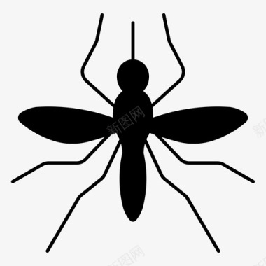 蚊虫疾病昆虫图标