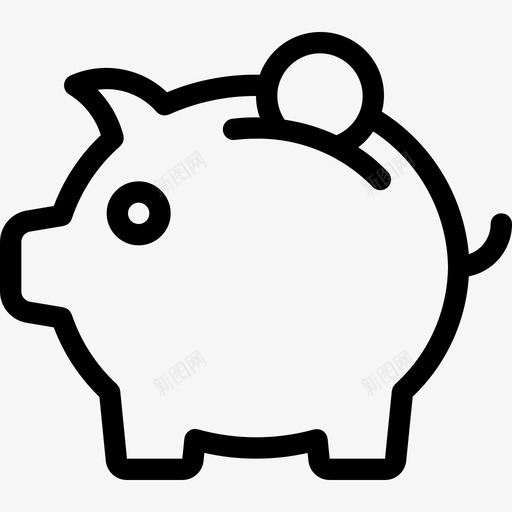 小猪银行钱富人svg_新图网 https://ixintu.com 小猪 银行 钱富人 富人 财富 商业 部分
