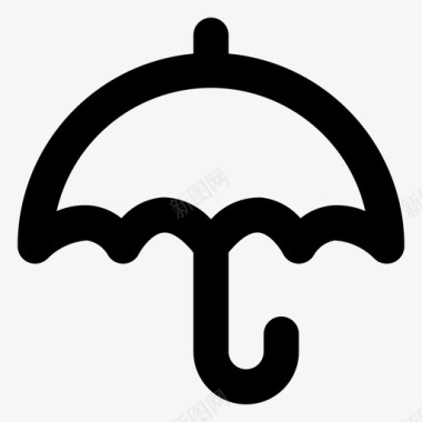 伞天气预报雨图标