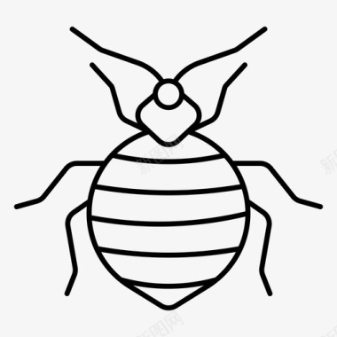臭虫螨虫昆虫图标