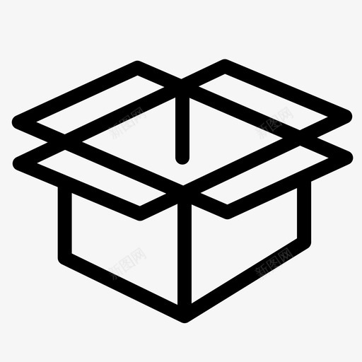 开箱3d盒立方体svg_新图网 https://ixintu.com 开箱 立方体 包装 外卖