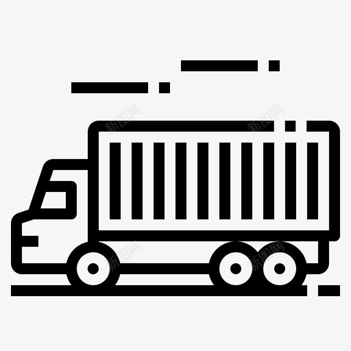 卡车集装箱送货svg_新图网 https://ixintu.com 卡车 集装箱 送货 运输 运输车 车辆 物流