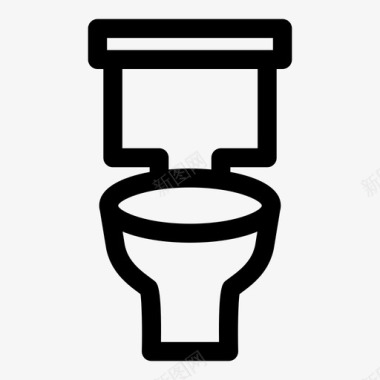 厕所浴室马桶图标