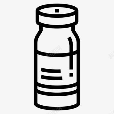 疫苗瓶子药品图标