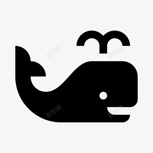 鲸鱼动物喷泉svg_新图网 https://ixintu.com 鲸鱼 动物 喷泉 快乐 海洋 雕文