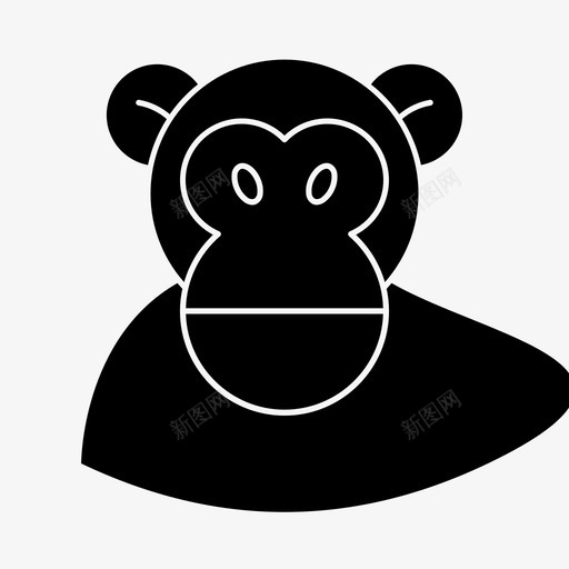 猴子动物丛林svg_新图网 https://ixintu.com 猴子 动物 丛林 灵长类 动物园 混血儿