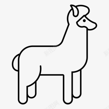 羊驼骆驼蹄图标
