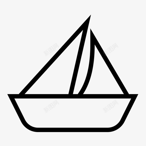 游艇海滩船svg_新图网 https://ixintu.com 游艇 海滩 船帆海 旅行