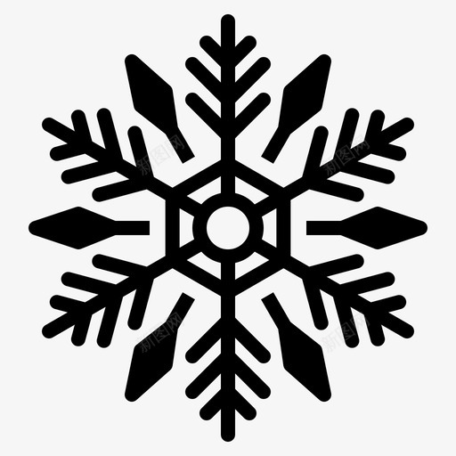 雪花寒冷自然svg_新图网 https://ixintu.com 冬天 雪花 寒冷 自然