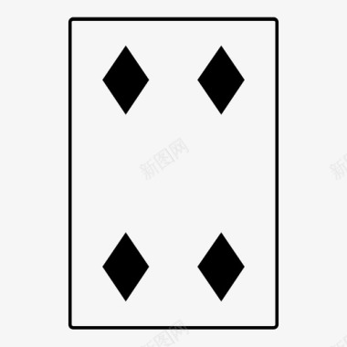 钻石卡扑克牌图标
