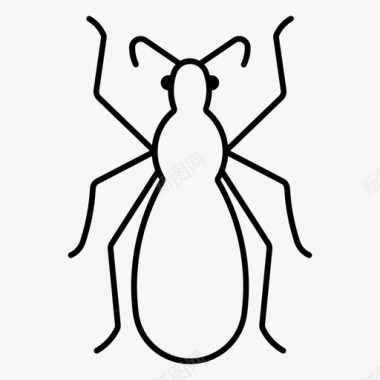 刺客虫节肢动物红蜘蛛科图标