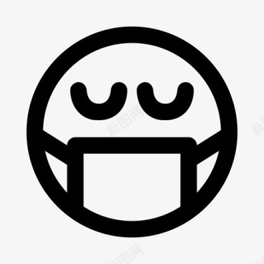 疲倦冠状病毒医生图标