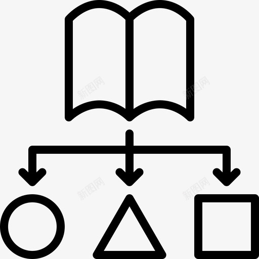 教具书籍图表svg_新图网 https://ixintu.com 教具 书籍 图表 层次 远程教育 大纲 部分