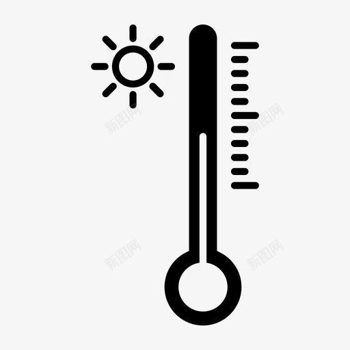 温度计高温炎热svg_新图网 https://ixintu.com 温度计 高温 炎热 夏季 温度 温暖 天气