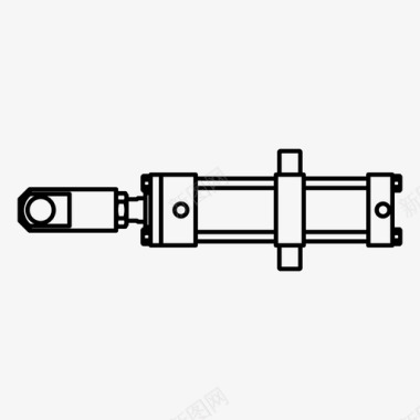 气缸力液压图标