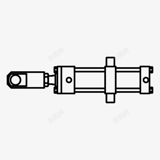 气缸力液压svg_新图网 https://ixintu.com 液压 气缸 压力 工业