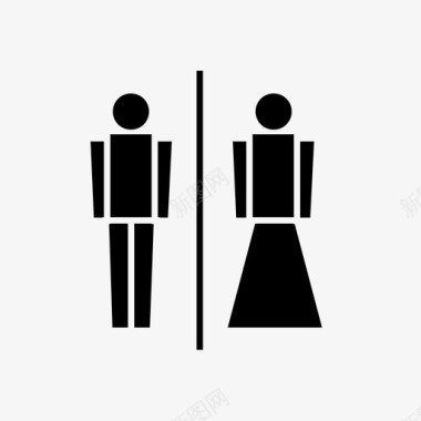 卫生间浴室女卫生间图标