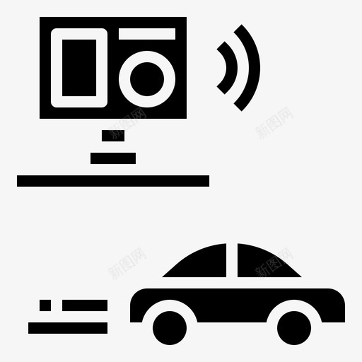 测速摄像头限制路标svg_新图网 https://ixintu.com 测速 摄像头 限制 路标 超速 交通 执法 标志