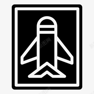 机场标志信号交通标志图标