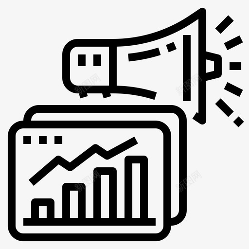 统计广告营销svg_新图网 https://ixintu.com 统计 广告营销 技术 广告 输出