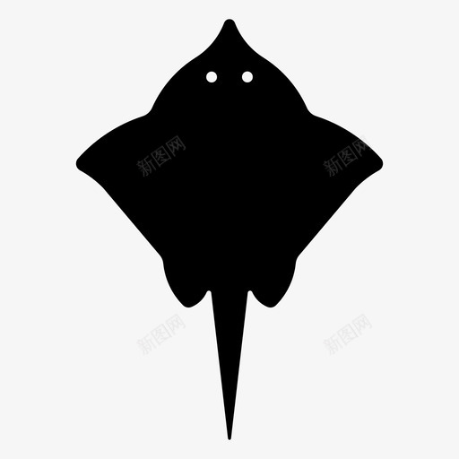 蝠鲼鱼海洋svg_新图网 https://ixintu.com 蝠鲼 海洋 动物