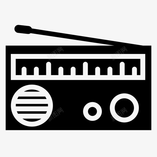 收音机电子产品小玩意svg_新图网 https://ixintu.com 收音机 电子产品 小玩意 音乐 波浪