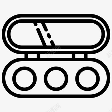 托盘化妆品时尚图标