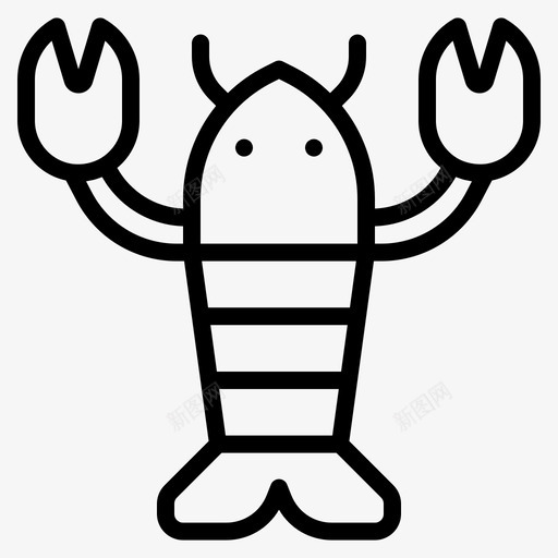 龙虾动物厨师svg_新图网 https://ixintu.com 食谱 龙虾 动物 厨师 食物 配料