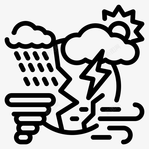 天气气候炎热svg_新图网 https://ixintu.com 天气 气候 炎热 多雨 季节