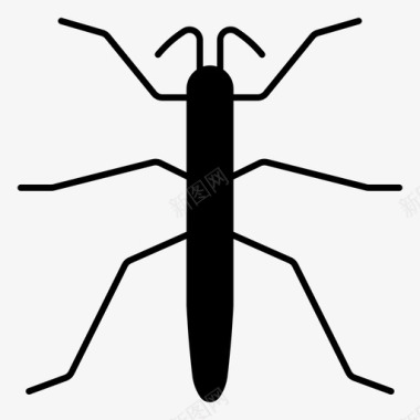 行走的虱子虫子生物图标