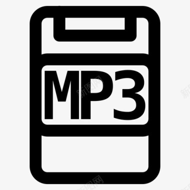 mp3格式数据扩展名图标