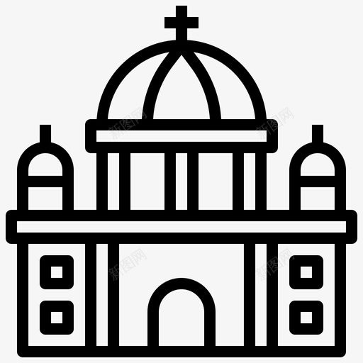 柏林大教堂建筑基督教svg_新图网 https://ixintu.com 柏林 大教堂 建筑 基督教 地标 纪念碑 德国
