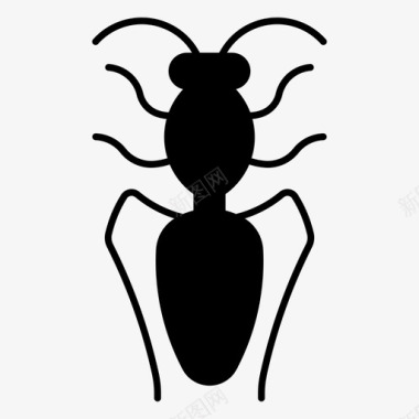 节肢动物蚂蚁虫子图标