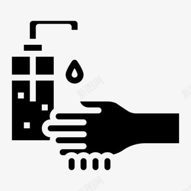 手洗清洁乳液图标
