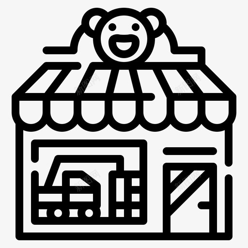 玩具店婴儿娃娃svg_新图网 https://ixintu.com 玩具店 商店 婴儿 娃娃 小孩