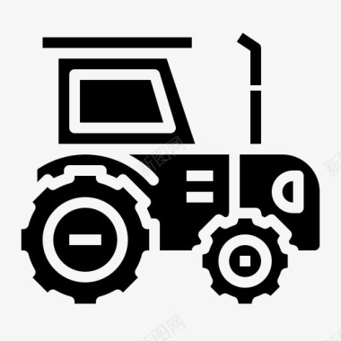 拖拉机农场运输车图标