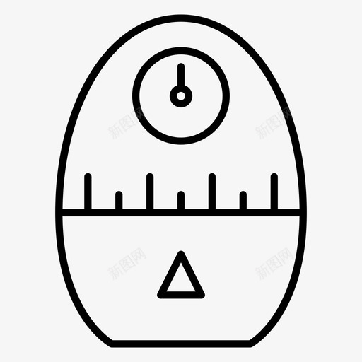 厨房定时器煮沸鸡蛋svg_新图网 https://ixintu.com 定时器 厨房 鸡蛋 煮沸 钟表