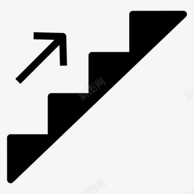 楼梯台阶成功图标