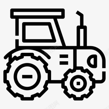 拖拉机农场运输图标