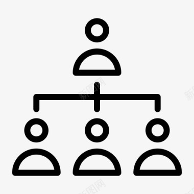 附属公司通信数字营销图标