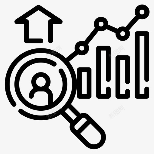 趋势图表评级svg_新图网 https://ixintu.com 图表 趋势 评级 统计 影响 营销