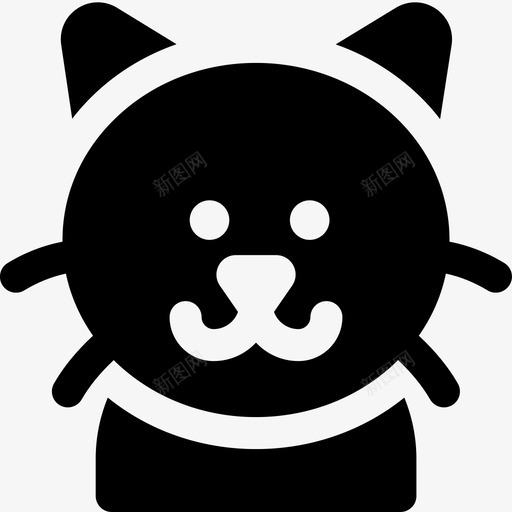 缅甸品种猫svg_新图网 https://ixintu.com 品种 缅甸 猫猫 宠物 固体