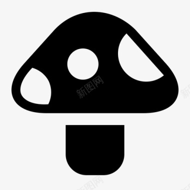 蘑菇木耳自然图标