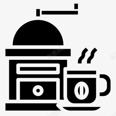 咖啡研磨机食品厨房图标
