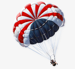 降落伞跳伞气球氢气球降落素材
